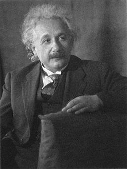 Photograph of Einstein, who was in awe of the universe.